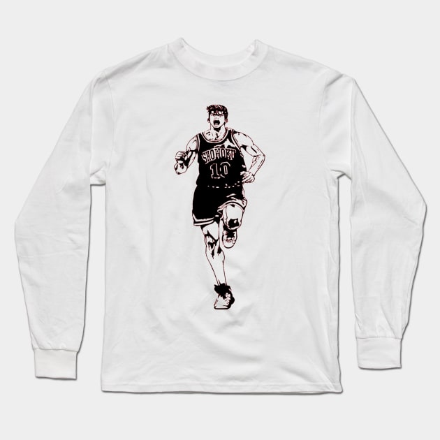 Slam Dunk Hanamichi Sakuragi Long Sleeve T-Shirt by OtakuPapercraft